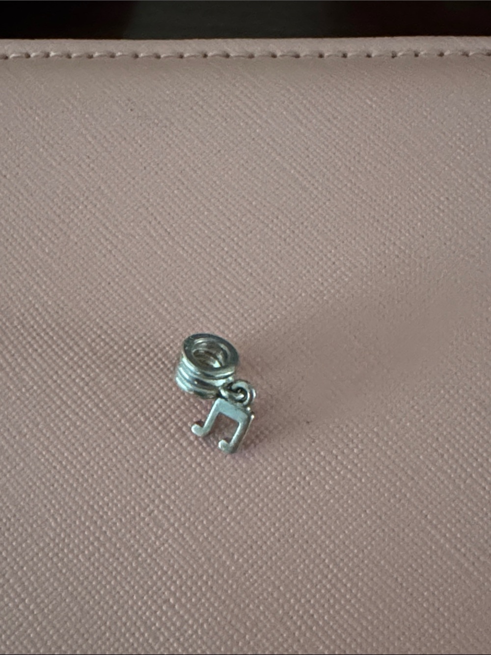 Pandora Silver Music Note Charm on Silver Spacer